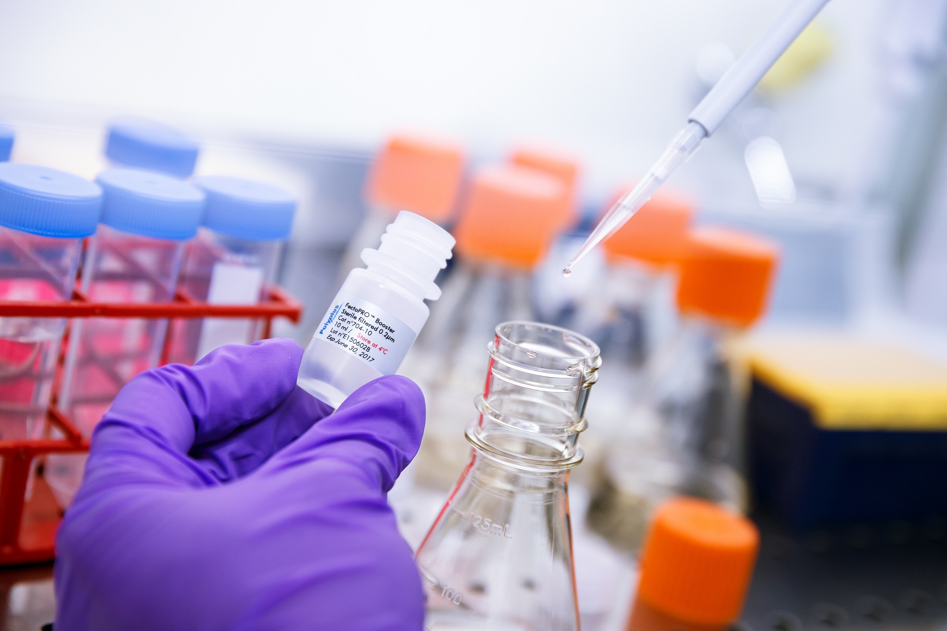 High density cell systems for protein production using FectoPRO